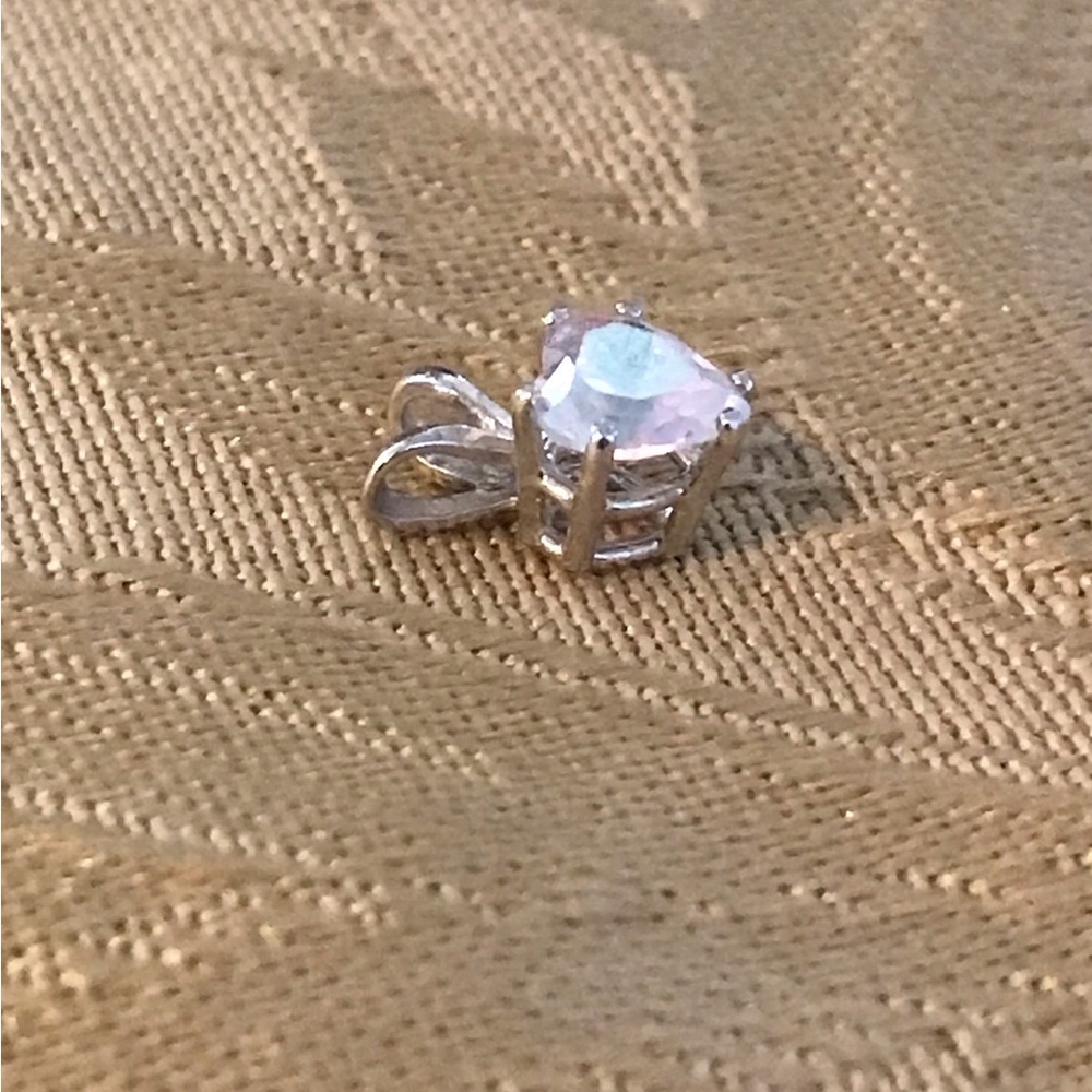 crystal heart pendant